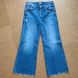 Mother Denim The Pixie Roller Ankle Fray, size 28